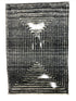 'Concentric 3' Hand-Knotted High Low Rug - Dark Grey, Black, Cream | Banana Manor Rug Factory Outlet