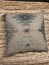 Cosette Grey, Blue and Rust Natural Jute Pillow | Banana Manor Rug Company