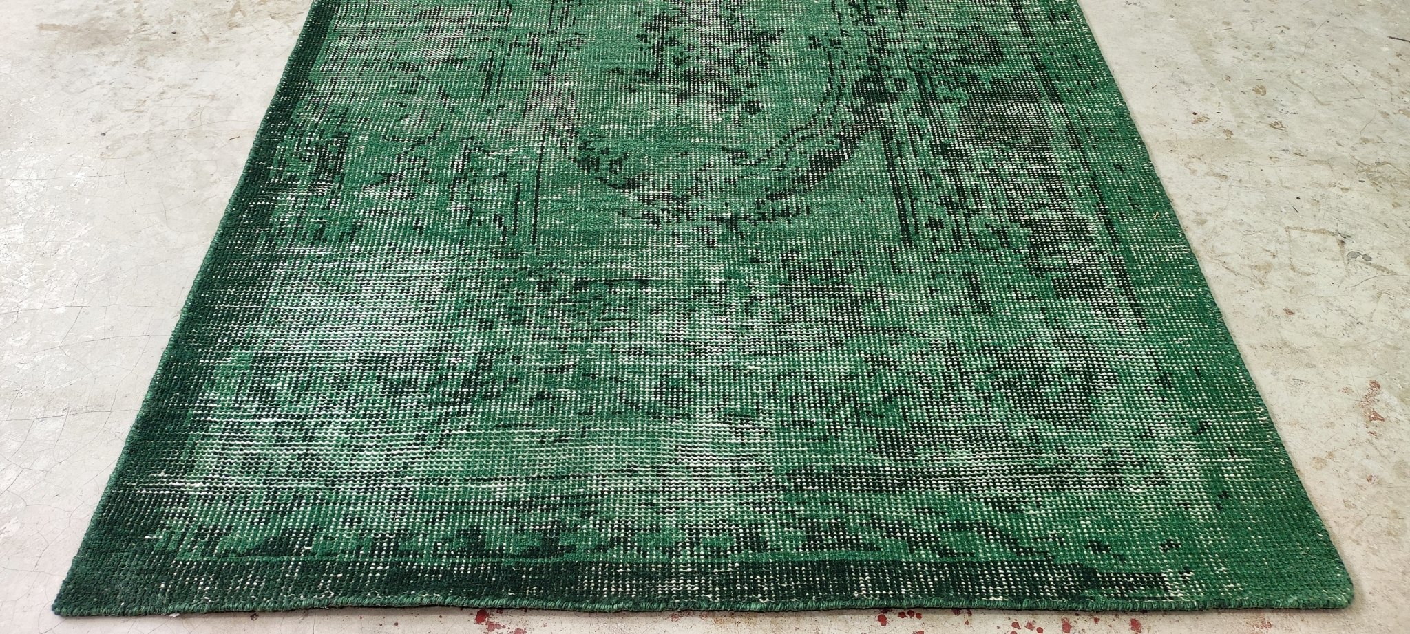 Craig Parker Hand-Knotted Modern Green Abstract 5x8 | Banana Manor Rug Company