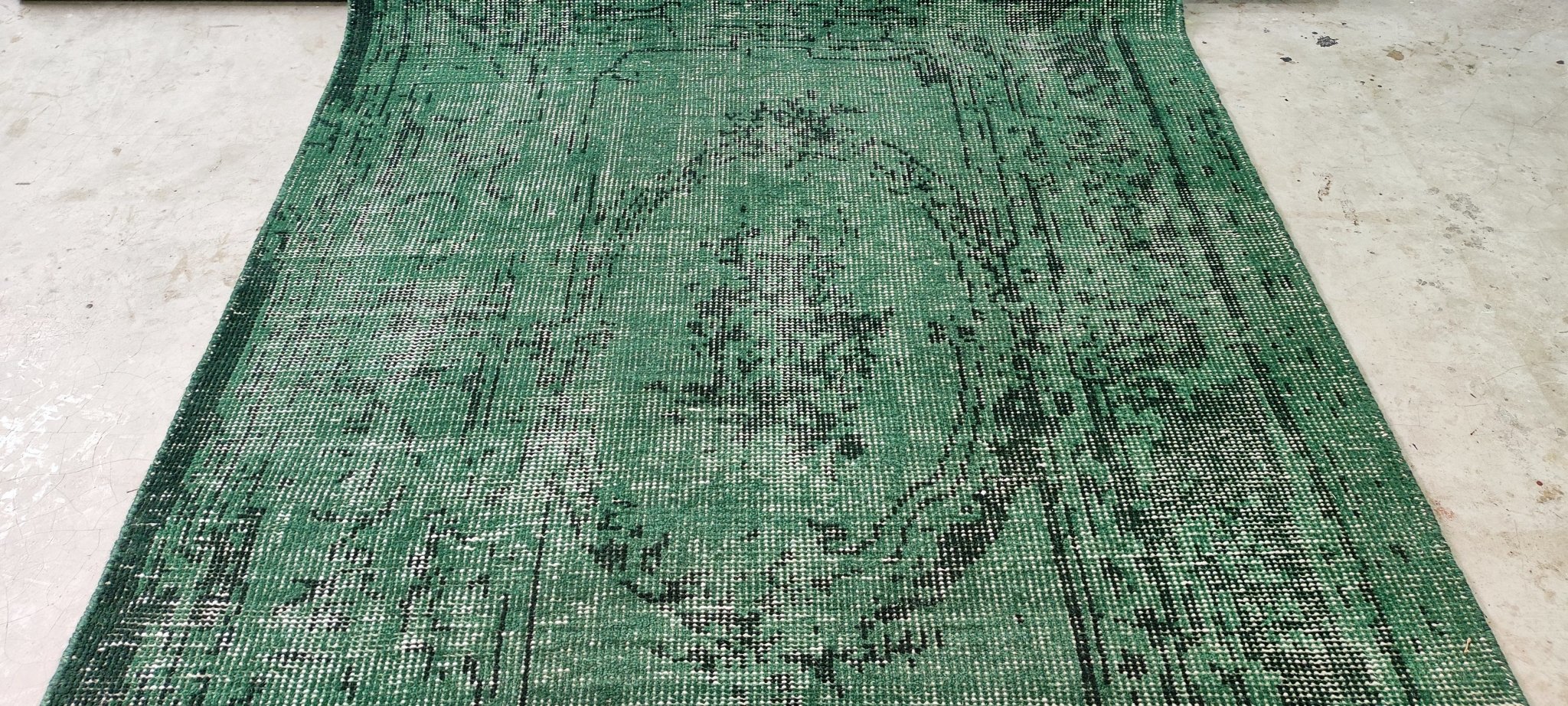 Craig Parker Hand-Knotted Modern Green Abstract 5x8 | Banana Manor Rug Company