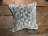 Crescent Grey and Blue Hand-Knotted Pillow | Banana Manor Rug Company
