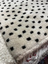 Cruella 3.4x 4.4 Black and White Spotted Handwoven Moroccan Rug | Banana Manor Rug Company