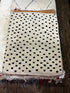 Cruella 3.4x 4.4 Black and White Spotted Handwoven Moroccan Rug | Banana Manor Rug Company