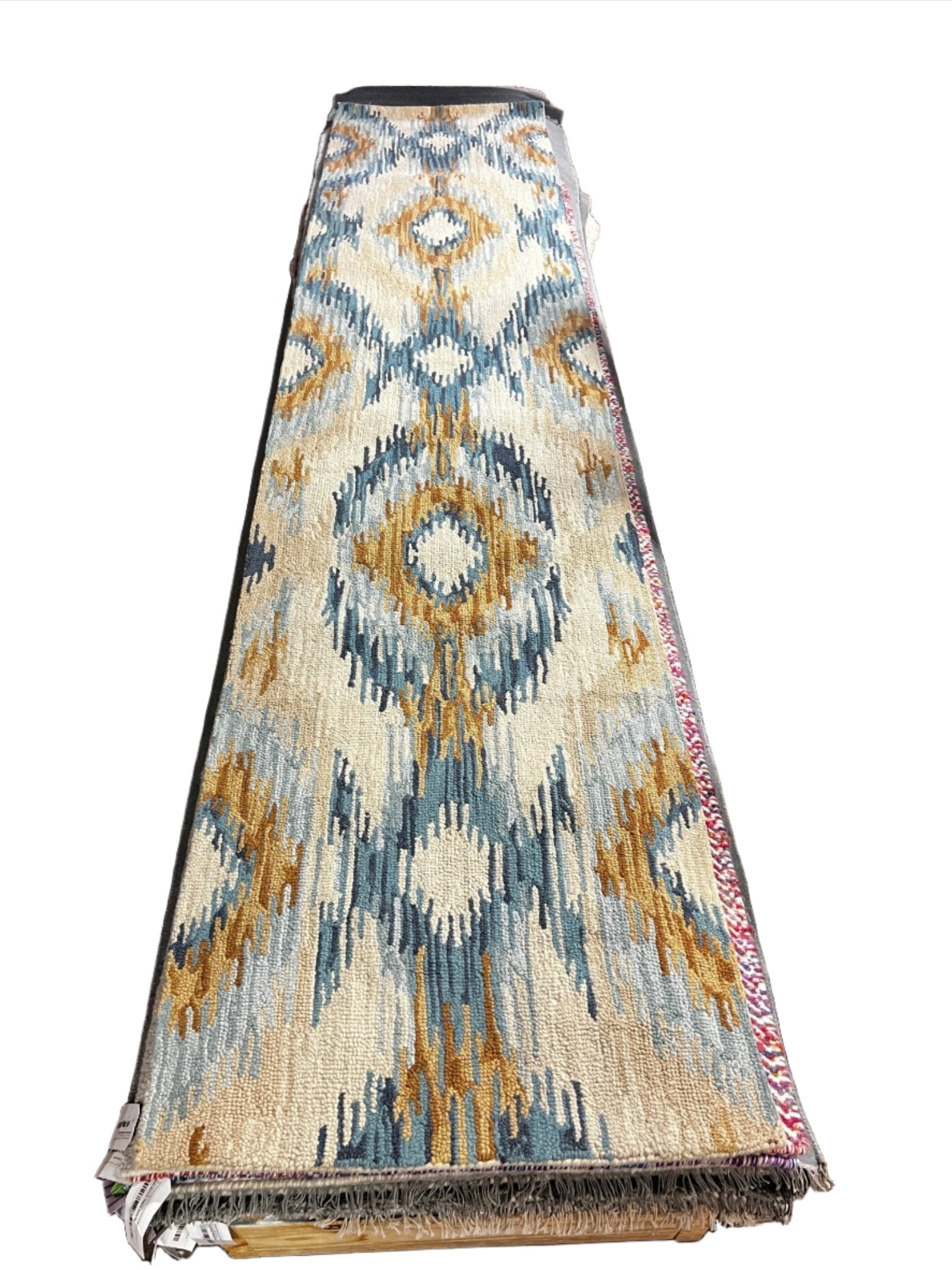 Cyd Peach Hand-Tufted Wool Natural Multi-Colored Runner Rug (Multiple ...