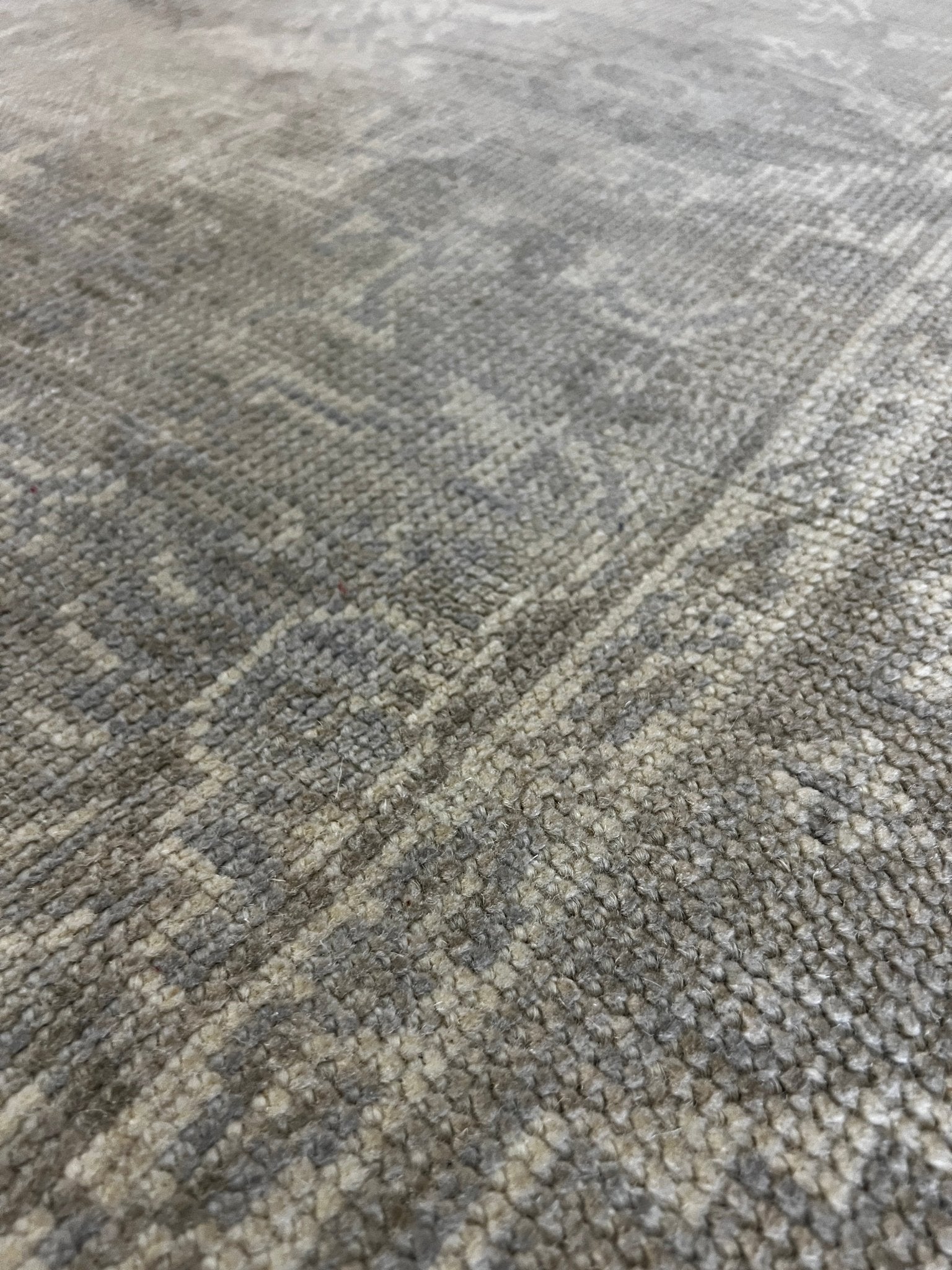 Cyndi Wood 4x6 Hand-Knotted Silver & Grey Turkish Oushak | Banana Manor Rug Factory Outlet