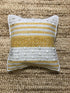 Daisy Flores Yellow and White Striped Pillow | Banana Manor Rug Company