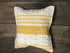 Daisy Flores Yellow and White Striped Pillow | Banana Manor Rug Company