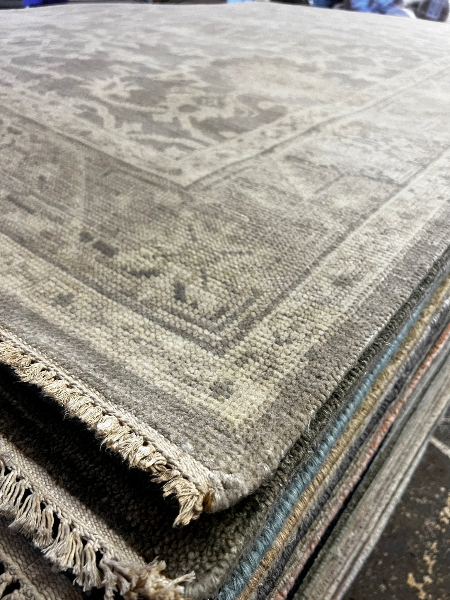 Dalene 6x9 Hand-Knotted Grey & Silver Turkish Oushak | Banana Manor Rug Factory Outlet