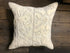 Damita Grey, White and Beige Hand-Knotted Pillow | Banana Manor Rug Company