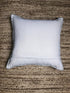 Damita Grey, White and Beige Hand-Knotted Pillow | Banana Manor Rug Company