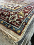 Dana Bass 7.9x9.9 Ivory and Rust Hand-Knotted Oriental Rug | Banana Manor Rug Factory Outlet