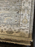 Danae 8.3x10 Grey and Ivory Hand-Knotted Oushak Rug | Banana Manor Rug Company