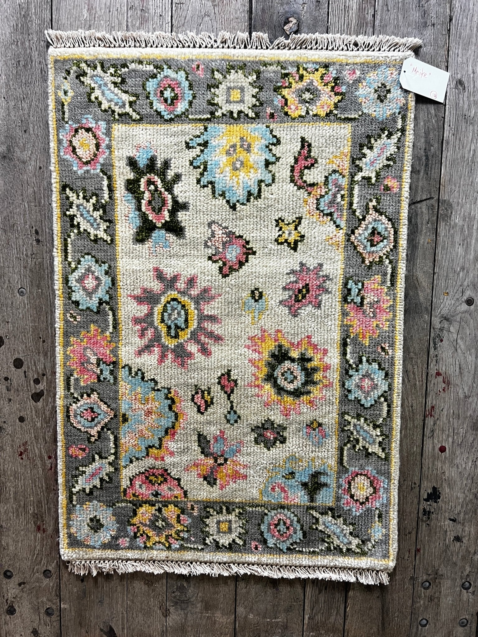"Danique" Multi-Colored Hand-Knotted Oushak 8x10 | Banana Manor Rug Company