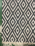 Dark Grey Handwoven 4.6x6.6 Patterned Kilim Durrie Rug | Banana Manor Rug Company