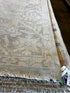 Debbi 11.6x14.9 Hand-Knotted Silver Grey Turkish Oushak | Banana Manor Rug Factory Outlet