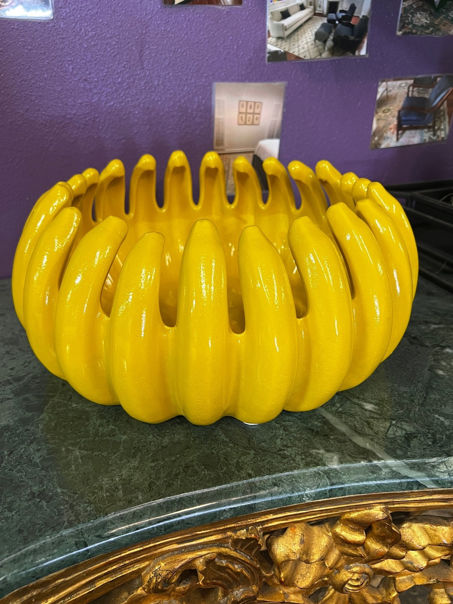 Decorative Stoneware Banana Bowl | Banana Manor Rug Company
