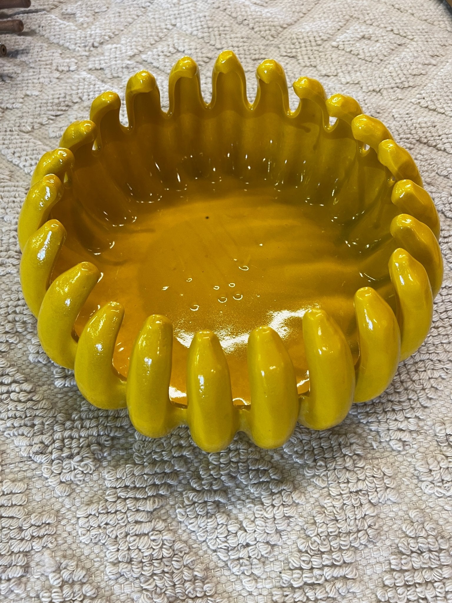Decorative Stoneware Banana Bowl | Banana Manor Rug Company