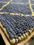 Deidre Lang 8x10 Loop Blue Durrie Rug | Banana Manor Rug Company