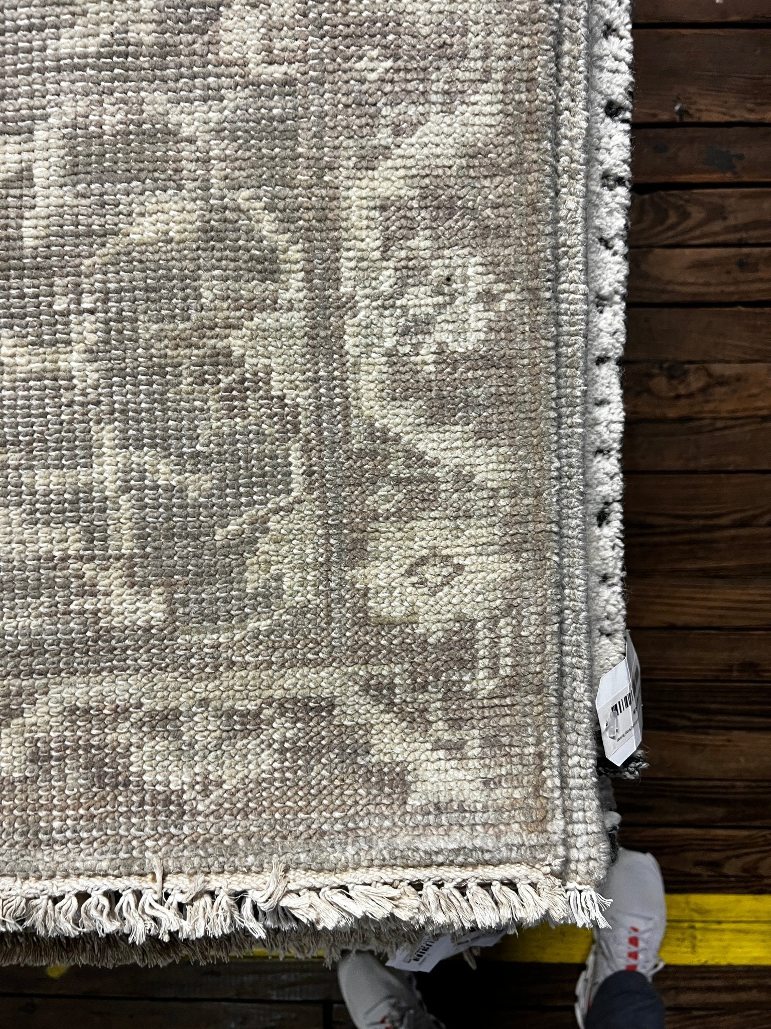 Demetra 2.6x19.9 Hand-Knotted Grey & Silver Turkish Oushak | Banana Manor Rug Factory Outlet