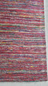 Dial Up the Color/Lower the Price Handwoven Jacquard Wool Dhurries w/Textured Abrash Rug | Banana Manor Rug Company