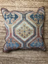 Diana Traylor Rust, Beige, and Blue Pillow | Banana Manor Rug Company