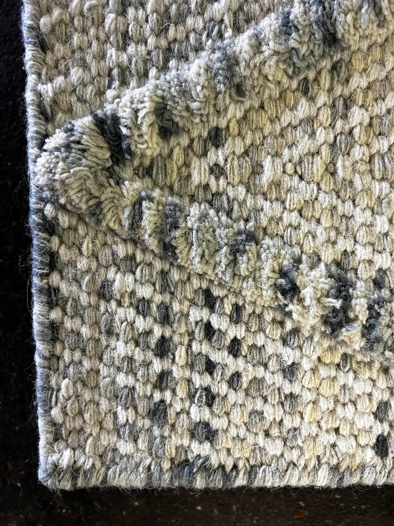 Dieter Handwoven 8.3x11.3 Natural and Dark Grey Durrie Rug | Banana Manor Rug Factory Outlet