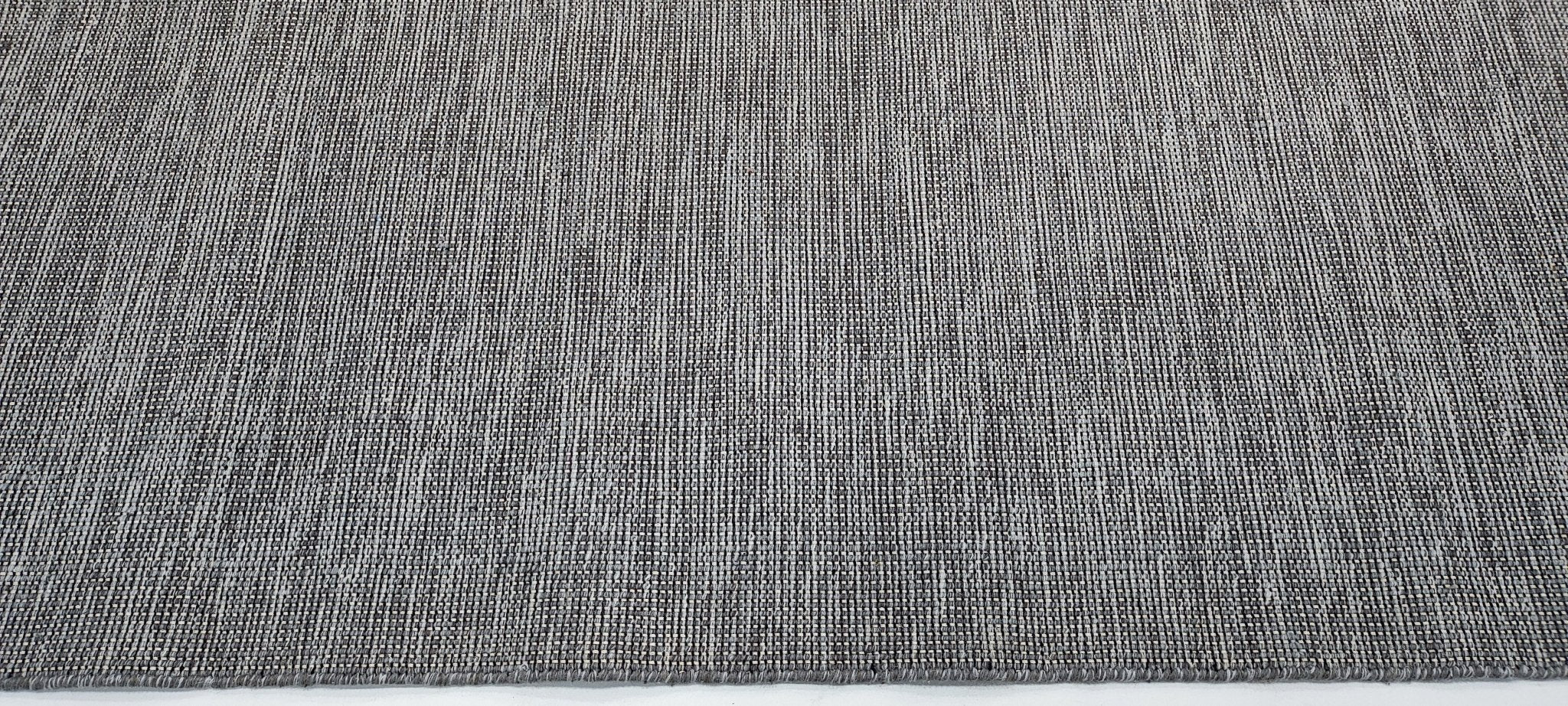 Dionysus 5.3x7.3 Handwoven Grey Textured Durrie | Banana Manor Rug Factory Outlet