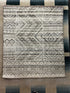 Dixon 4x5 Light Grey Hand-Knotted Modern Rug Corner | Banana Manor Rug Company