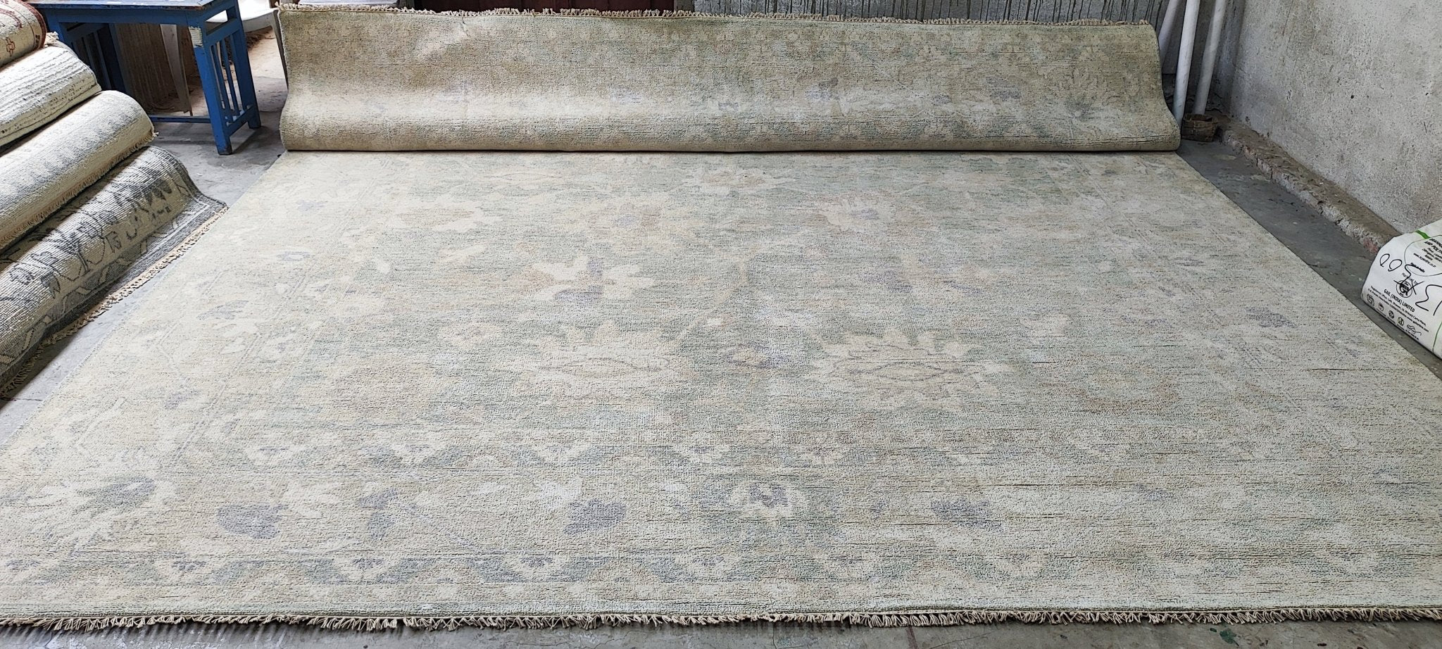 Doortje 12x15 Tan & Grey Oushak | Banana Manor Rug Factory Outlet