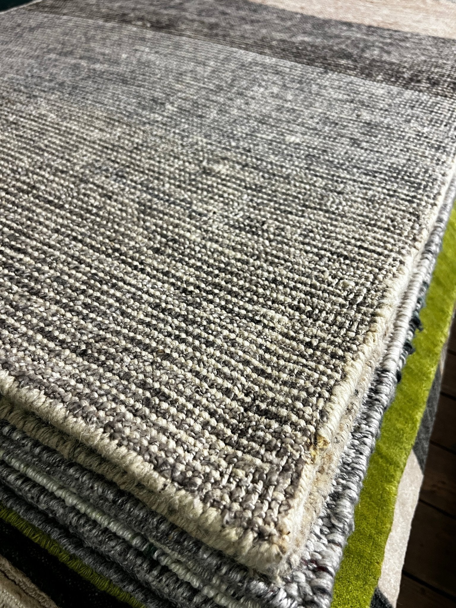 Doris 2.6x7.9 Striped Hand-Knotted Runner | Banana Manor Rug Factory Outlet