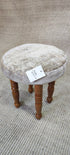 Doris Day 14x14x7 Wooden Upholstered Stool | Banana Manor Rug Factory Outlet