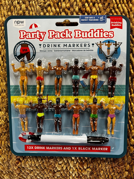 Fireman Buddies Straw and Drink Markers - Drinking Buddies