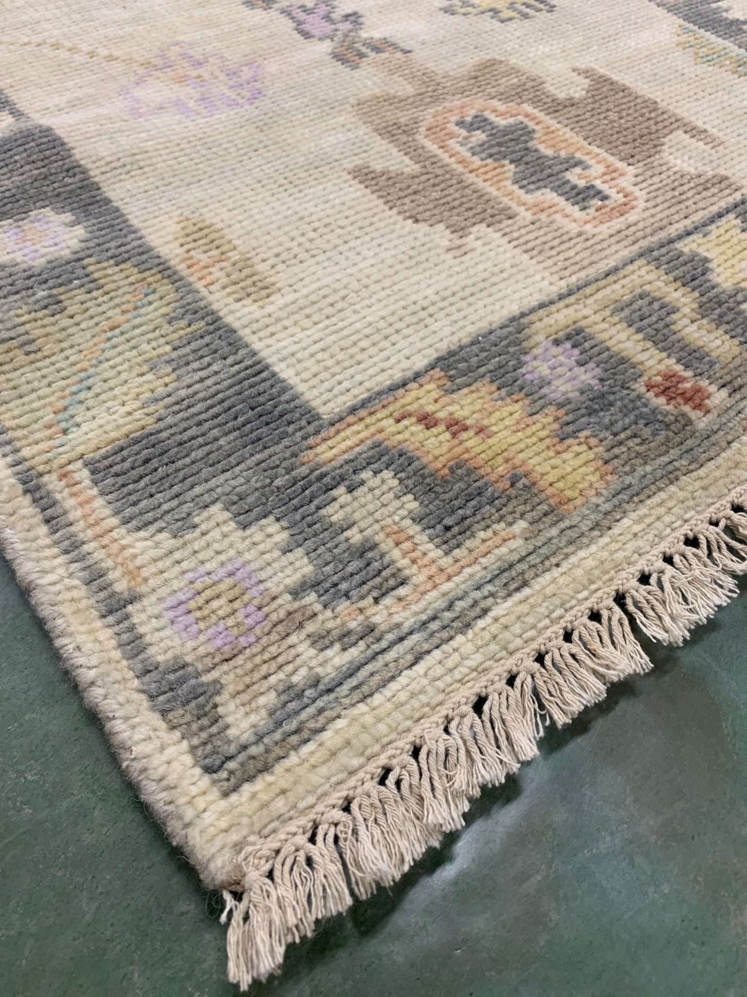 Elaine Hand-Knotted Oushak 2.9x11 Runner | Banana Manor Rug Company