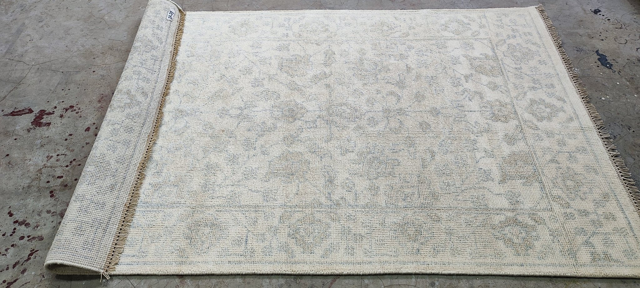 Elenora 4x6 Ivory & Ivory Oushak | Banana Manor Rug Factory Outlet