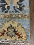 "Eline" Light Blue and Cream Hand-Knotted Oushak 8x10 | Banana Manor Rug Company