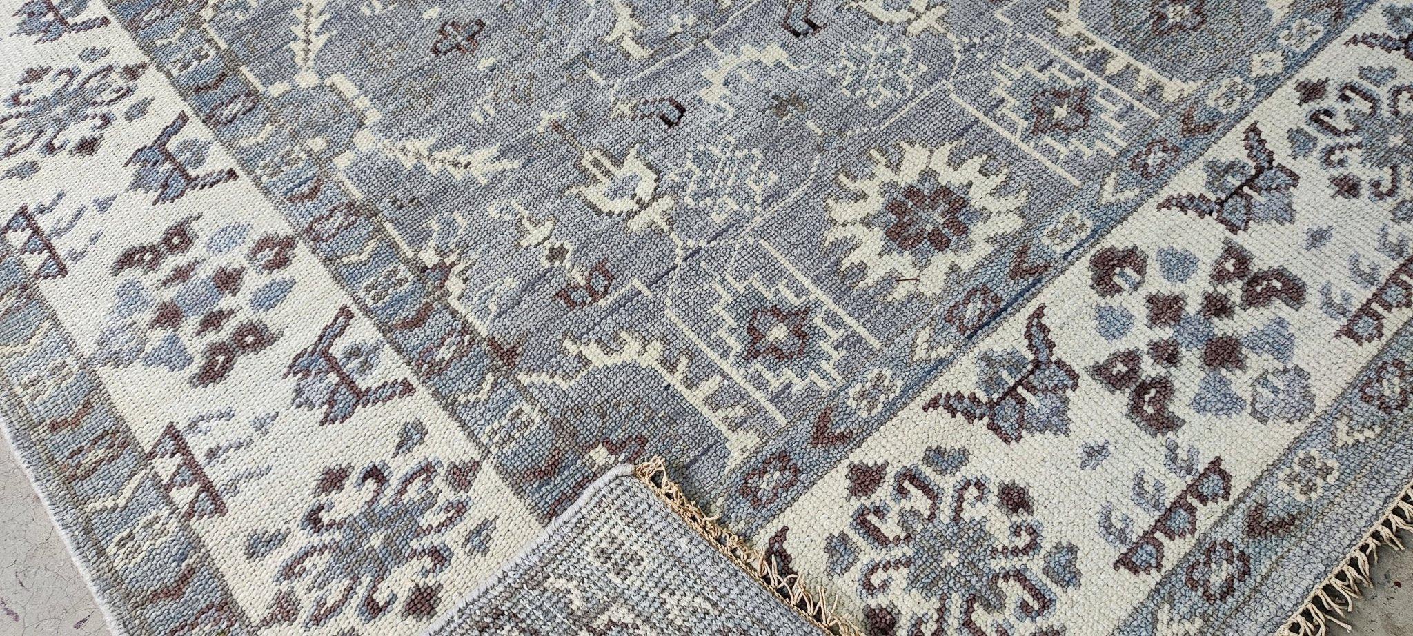 Elisabetta 8x10 Grey & Ivory Oushak | Banana Manor Rug Factory Outlet