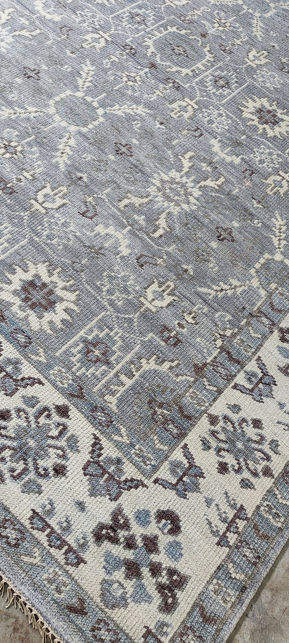 Elisabetta 8x10 Grey & Ivory Oushak | Banana Manor Rug Factory Outlet