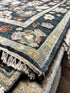 Elisha Cushman 3x11.6 Dark Grey Hand-Knotted Oushak Runner | Banana Manor Rug Factory Outlet