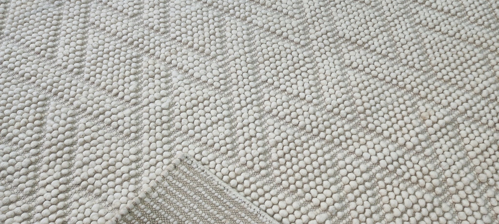 Eliza Haywood Handwoven Wool Durrie Ivory Brick Design (various sizes) | Banana Manor Rug Company