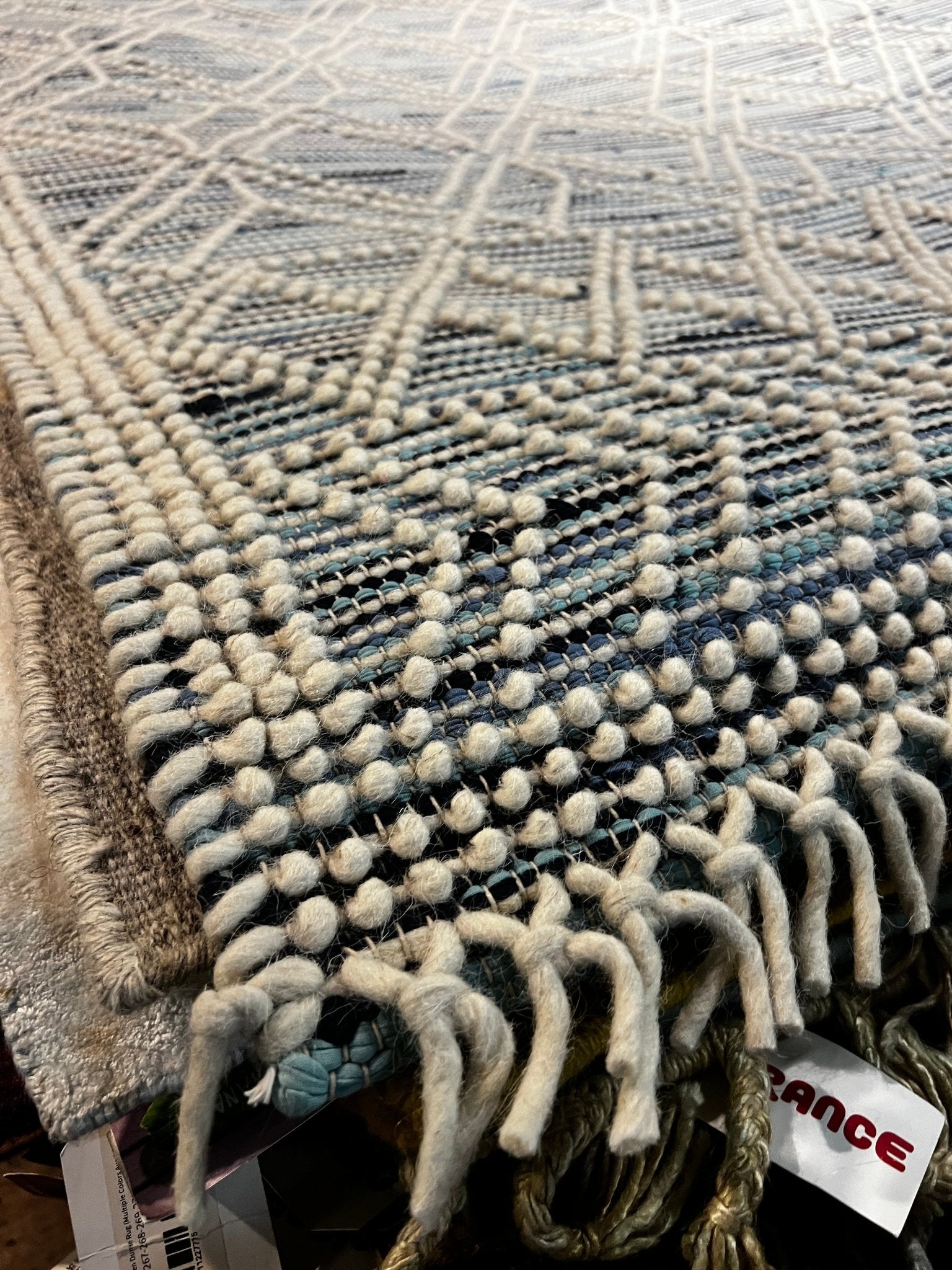 Eliza Jane 5x8 Handwoven Blue Mix Loop | Banana Manor Rug Factory Outlet