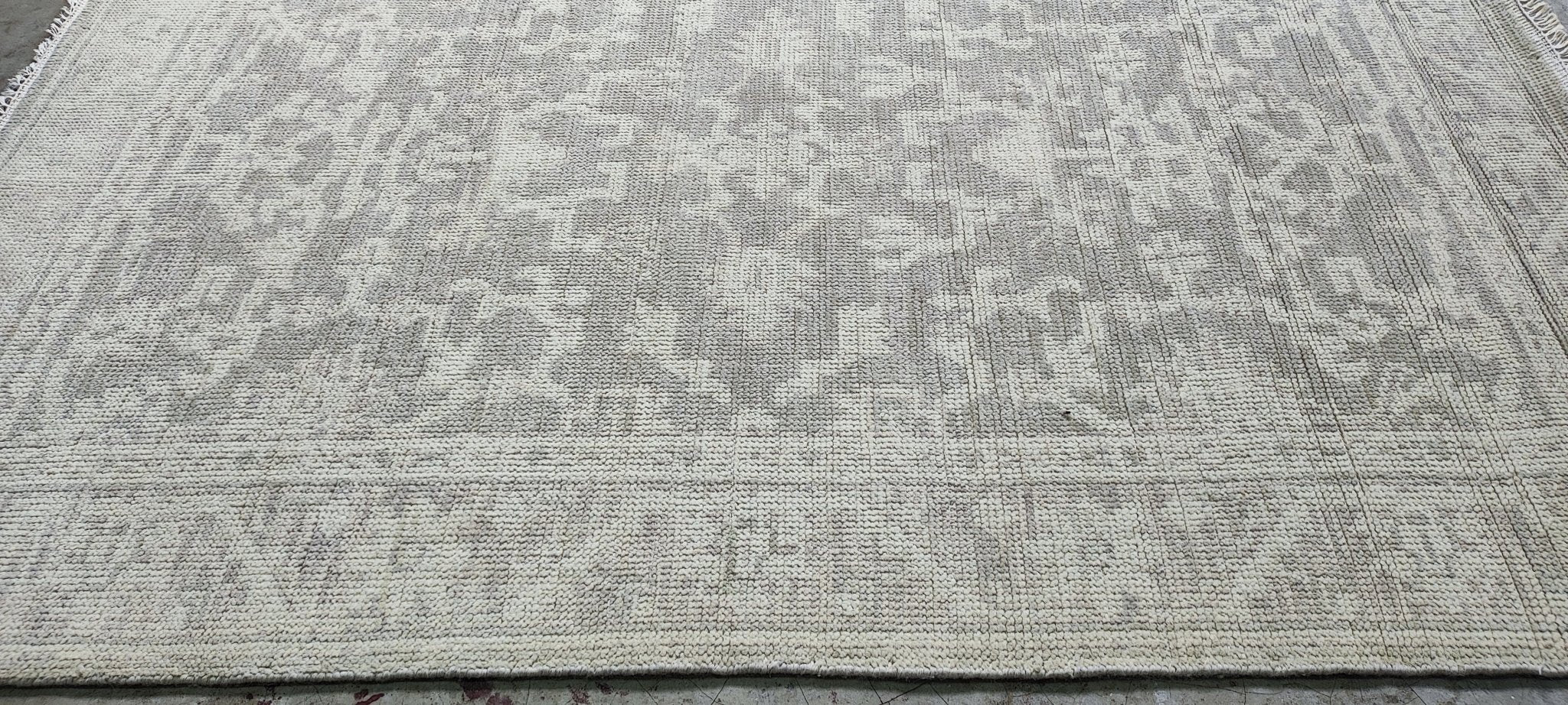 Ellen Stratton 4x6 Hand Knotted Grey & Silver Turkish Oushak | Banana Manor Rug Factory Outlet