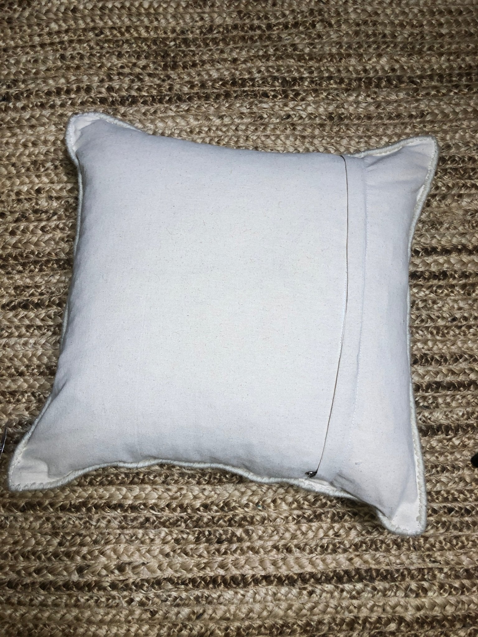 Euphrasia Cream Hand-Knotted Pillow | Banana Manor Rug Company
