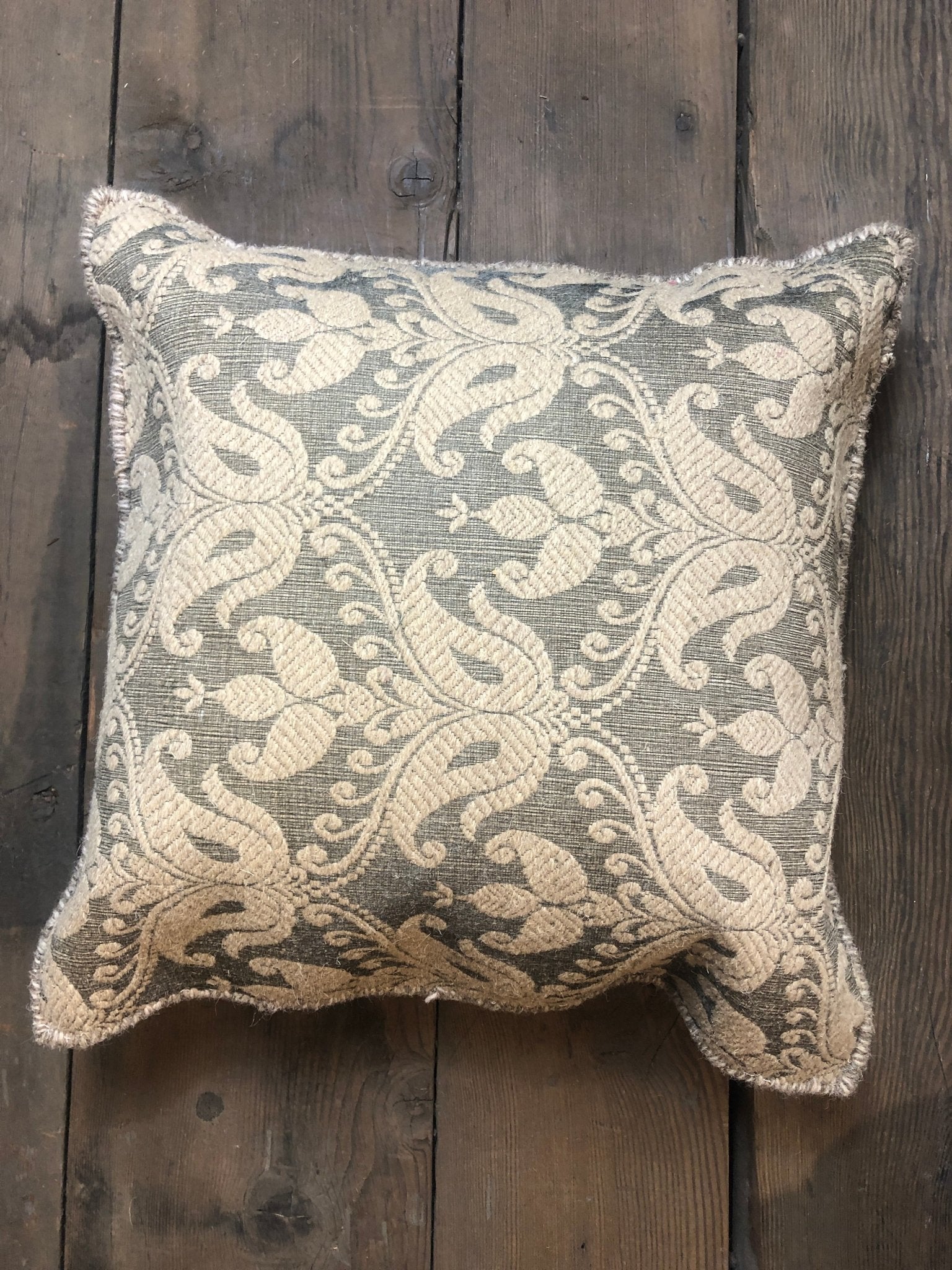 Everleigh Everington Beige Floral Pillow | Banana Manor Rug Company