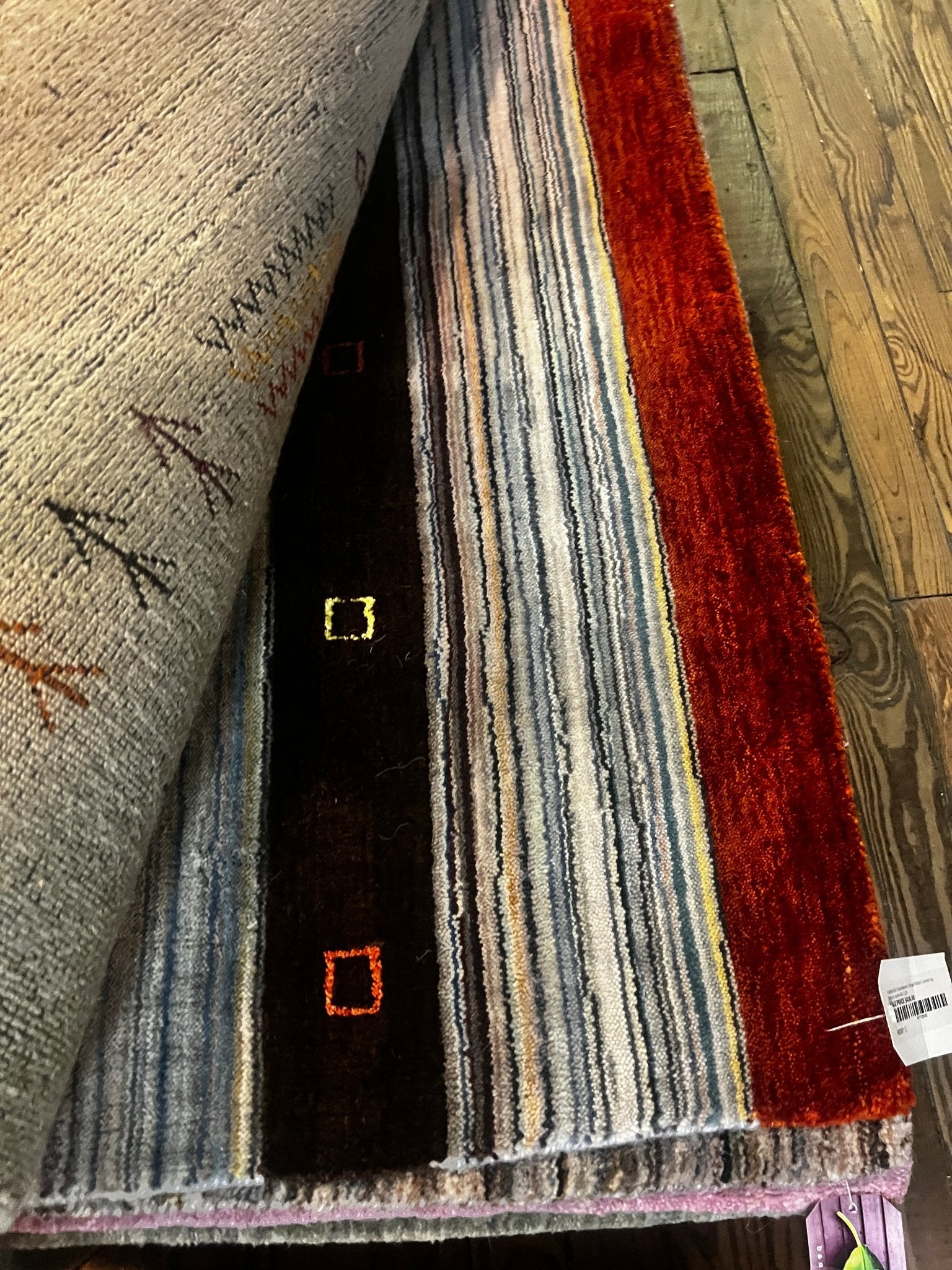Fatima 5x7 Handwoven Striped Mulit-Colored rug | Banana Manor Rug Factory Outlet
