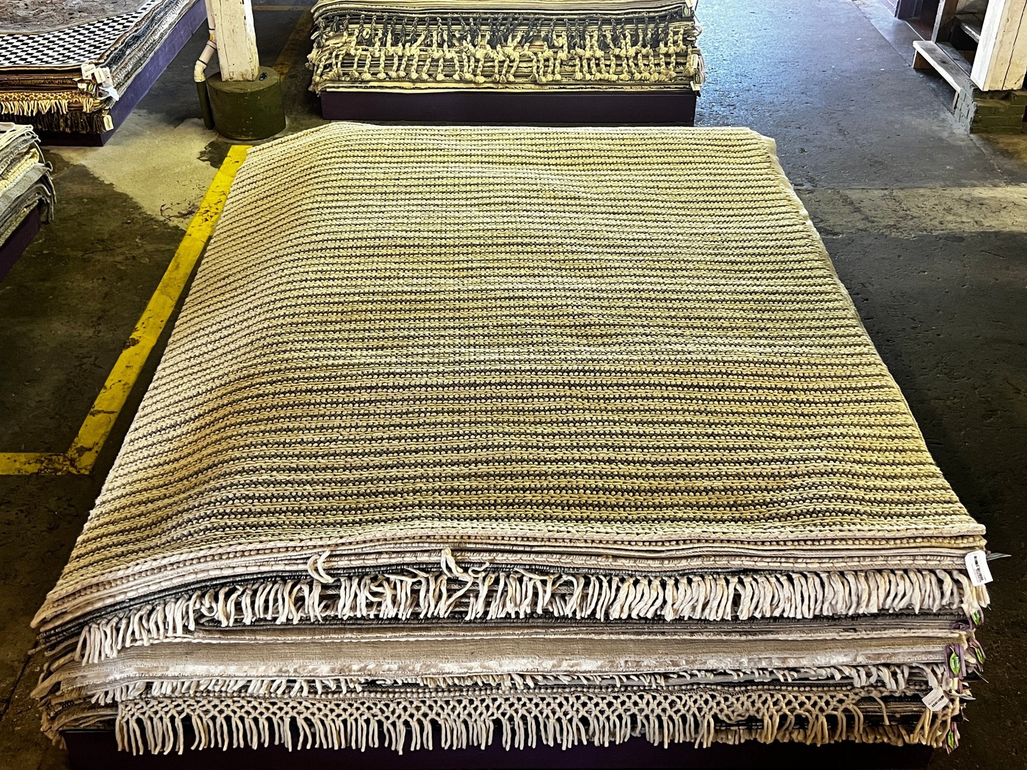 Felicity Shagwell 8x10 Striped Handwoven Rug | Banana Manor Rug Factory Outlet
