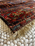 Fine Antique NW Persian 3.1x3.5 Camel Transport Bag Face | Banana Manor Rug Factory Outlet