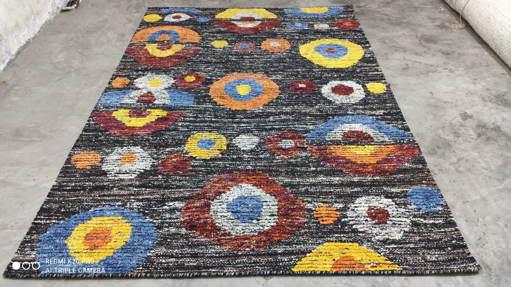 Flo Castleberry 5.3x7.6 Handwoven Durrie | Banana Manor Rug Company