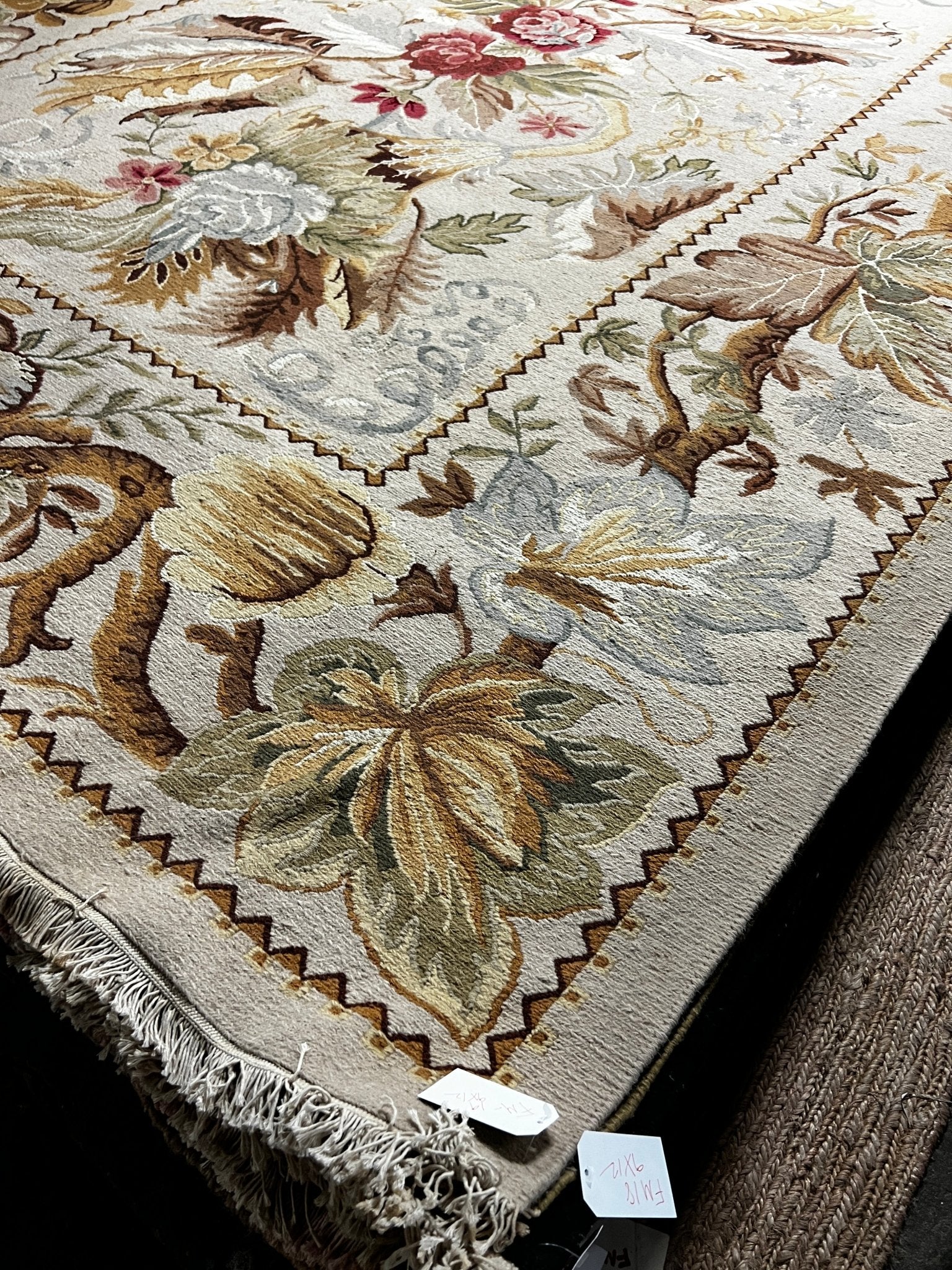 French Market Ether Sunday 9x12 Handwoven Soumak Rug | Banana Manor Rug Company