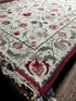French Market Kitty Malone Ivory and Red Blossoming Handwoven Soumak Rug (Multiple Sizes) | Banana Manor Rug Company