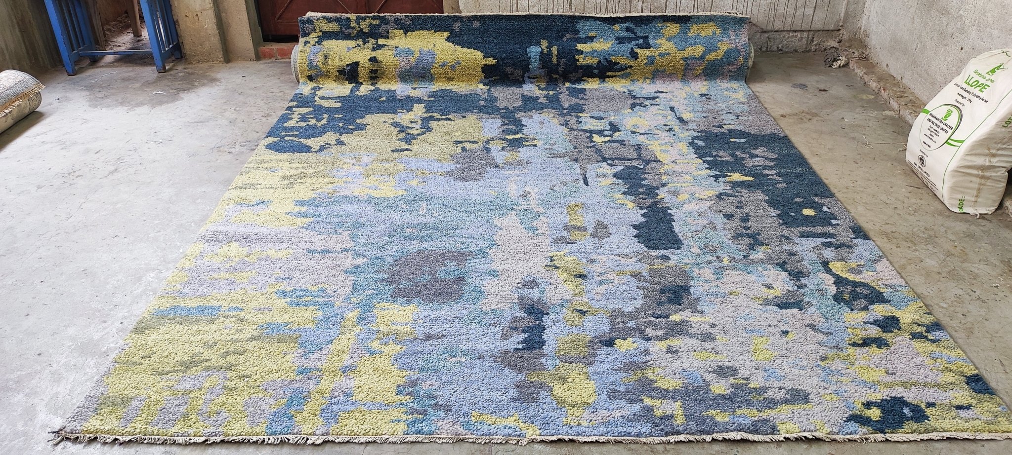 Gabriella 8x10 Multi-Color Abstract Oushak | Banana Manor Rug Factory Outlet